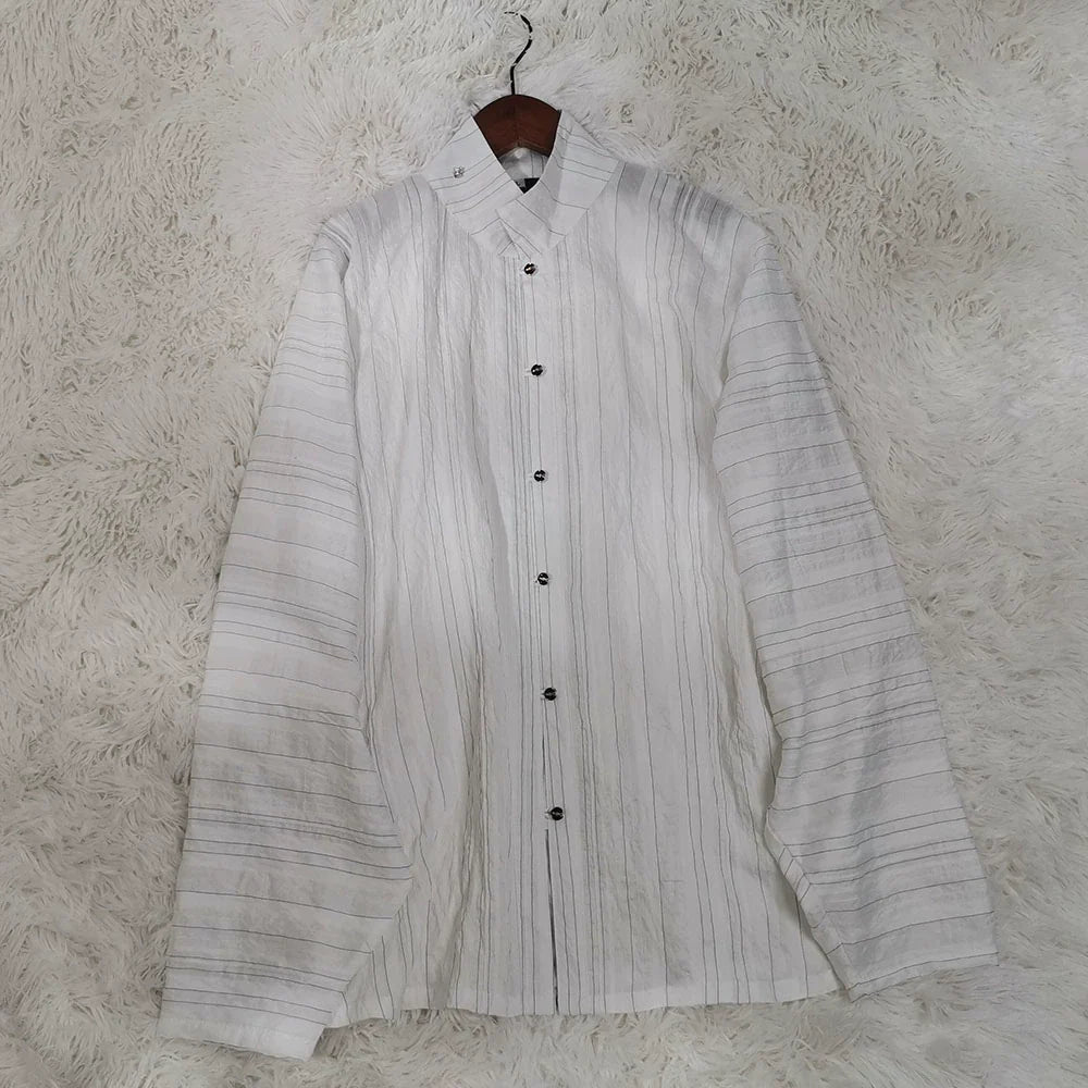 Old Wine 古酒 Modernized Ming Dynasty Men's Liling Duijin Shan Daily Standing Collar Top