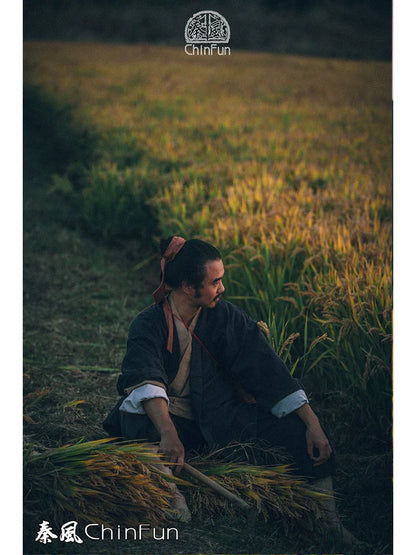 Nong Min 农民 Farmer's Han Ming Men's & Unisex Commoner Hanfu Shanku Set
