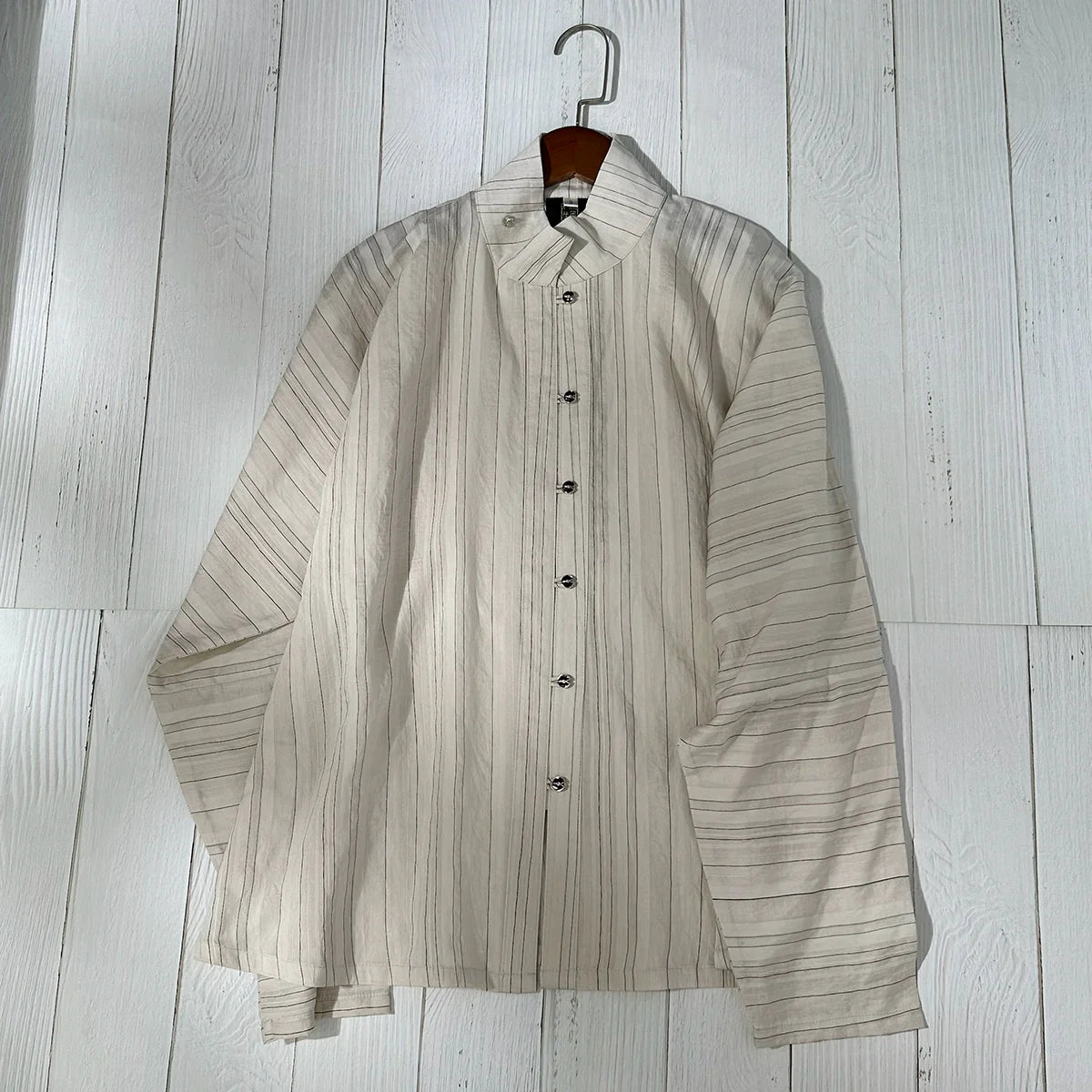 Old Wine 古酒 Modernized Ming Dynasty Men's Liling Duijin Shan Daily Standing Collar Top
