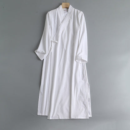 Luo Ying 落英 Falling Petals Song & Ming Pure Cotton Jiaoling Changshan Long Top