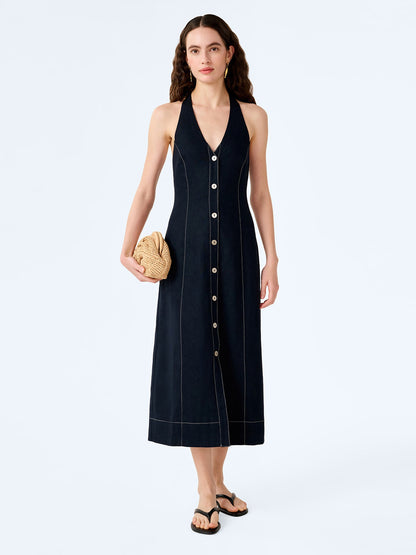 Octavia Dress in Navy