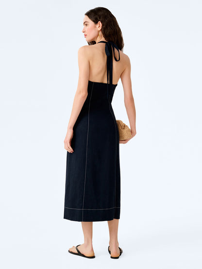 Octavia Dress in Navy