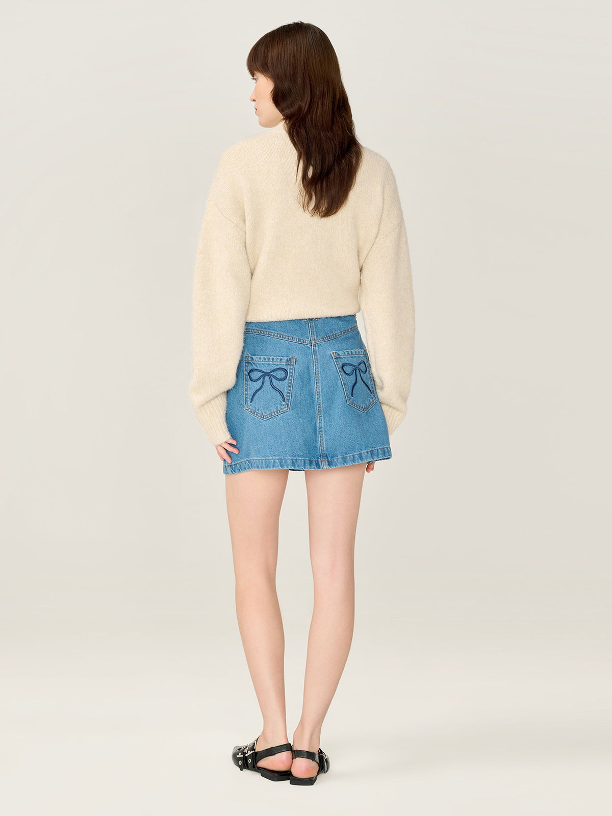 Ottie Bow Skirt in Midwash