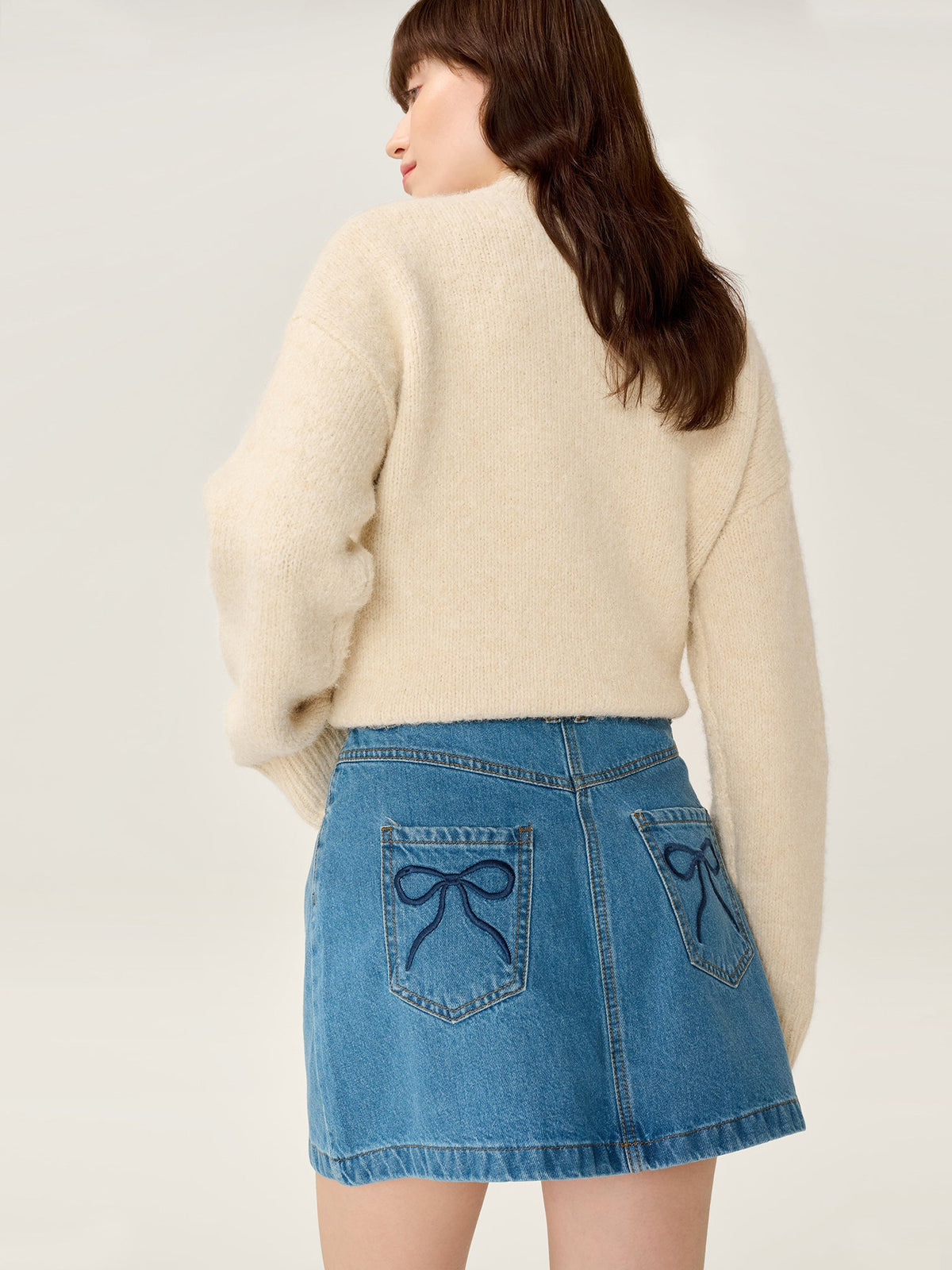 Ottie Bow Skirt in Midwash