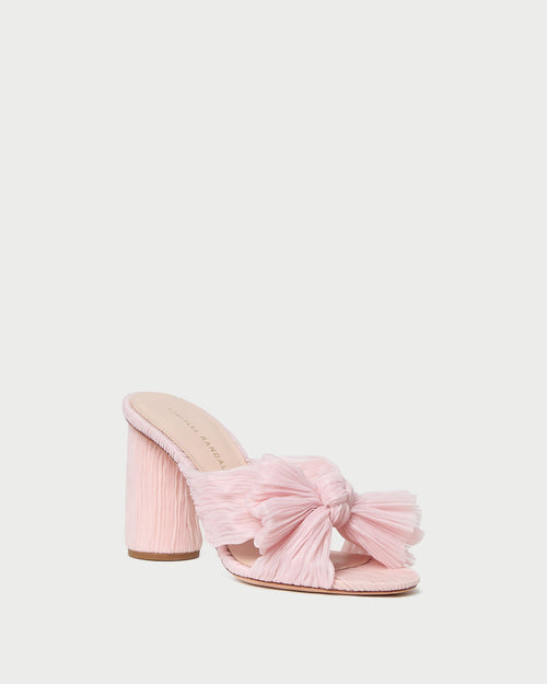 Penny Pleated Bow Heel