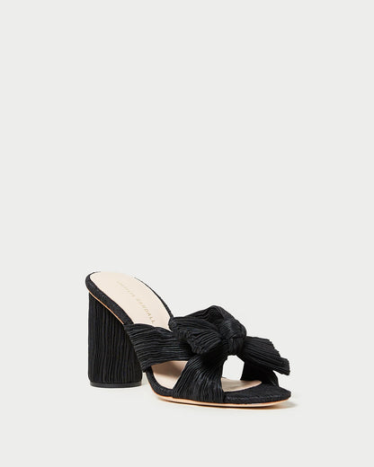 Penny Pleated Bow Heel