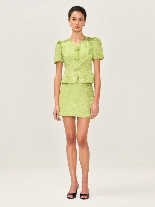 Patty Skirt in Lima Bean