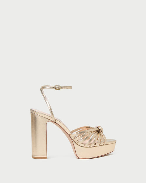 Rivka Champagne Knot Platform Sandal
