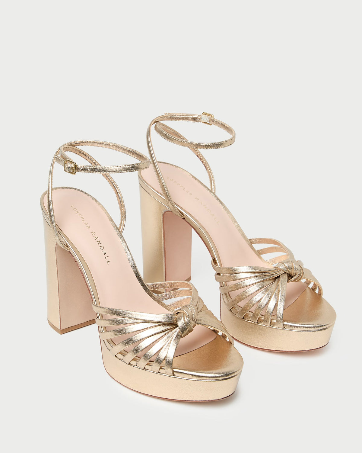 Rivka Champagne Knot Platform Sandal