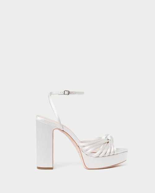 Rivka Cream Knot Platform Sandal