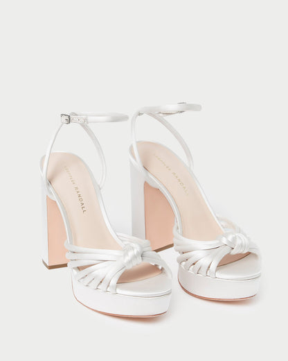 Rivka Cream Knot Platform Sandal