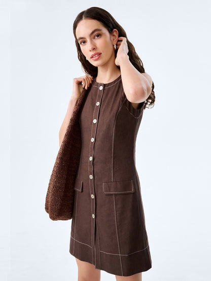 Raphi Dress in Chocolate