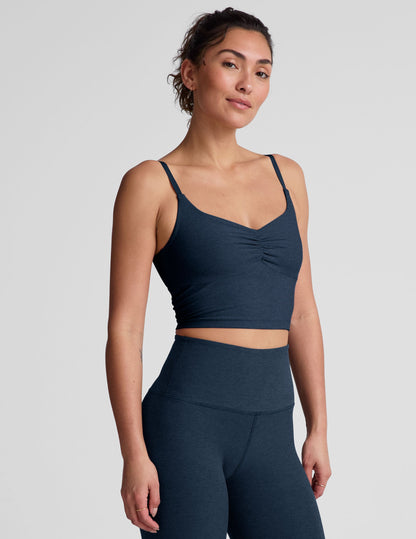Spacedye™ Raise The Barre Shirred Cropped Tank