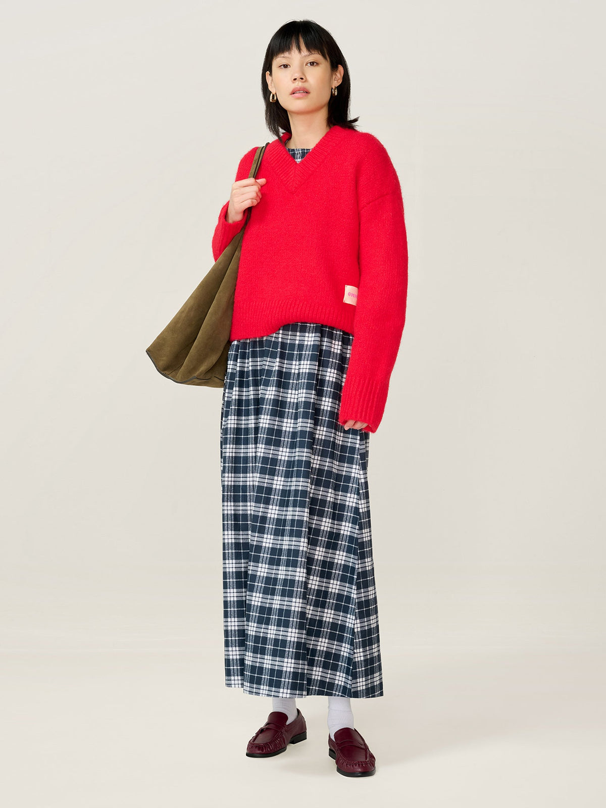 Saint Dress in Navy Check