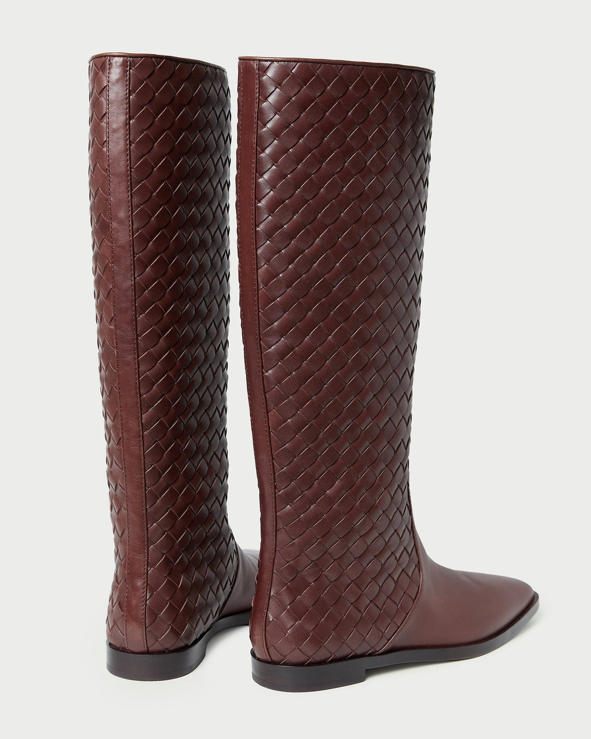Tilly Espresso Woven Leather Boot