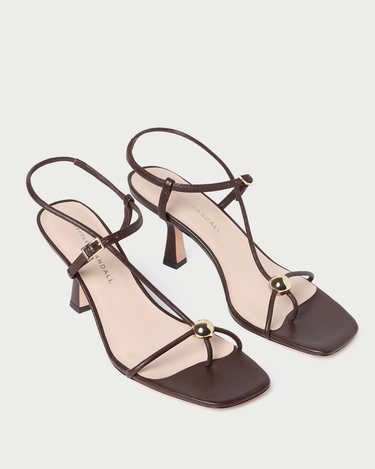 Triana Espresso Leather Mid-Heel Sandal