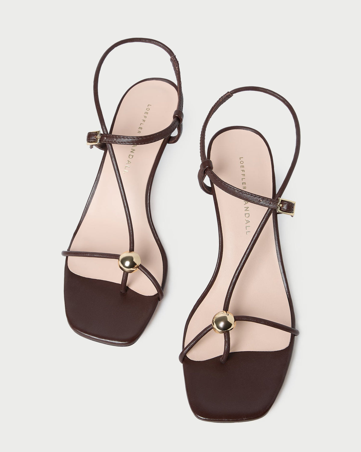 Triana Espresso Leather Mid-Heel Sandal