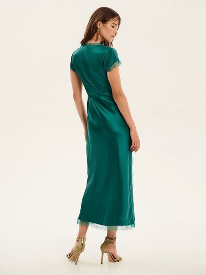 Woolf Dress in Alpine Green