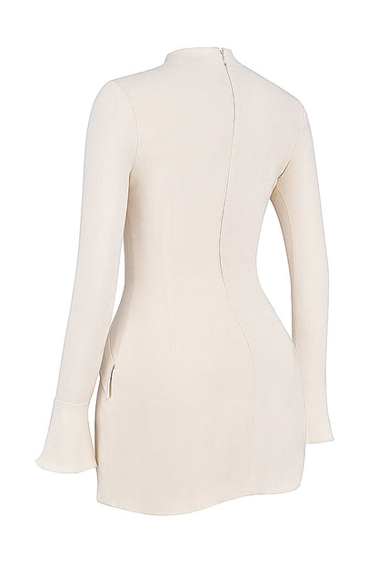 vintage cream mini dress