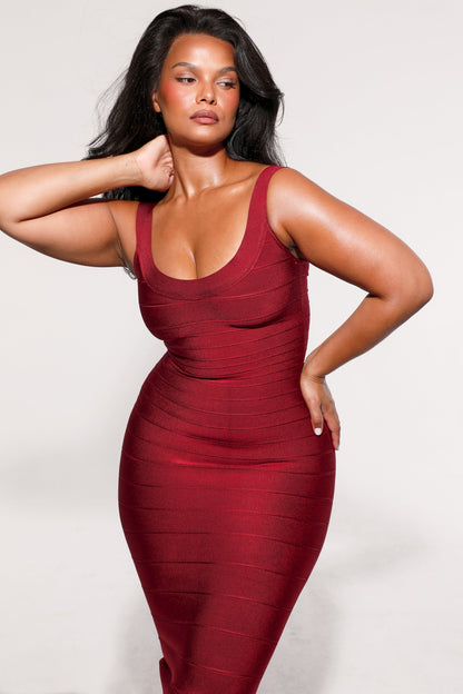 ruby bandage maxi dress