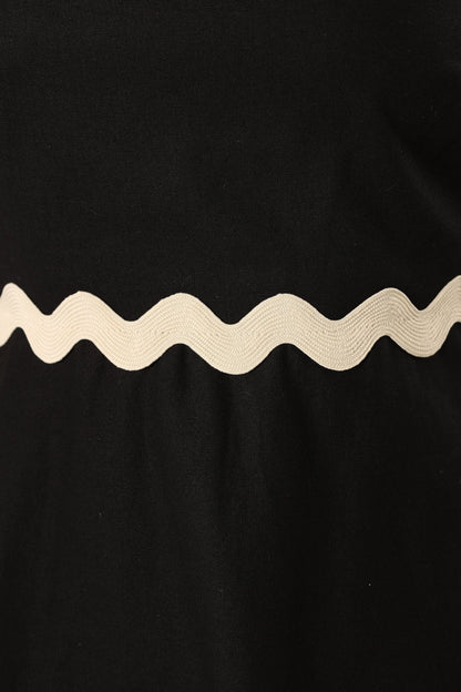 Mollymook Top - Black Cream