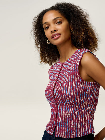 Alana Top in Stripe