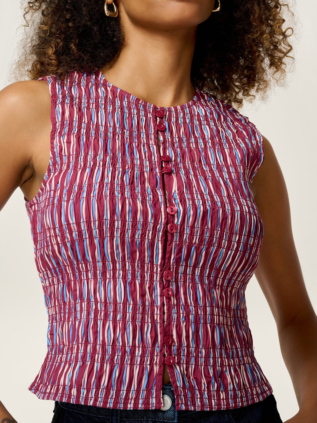 Alana Top in Stripe