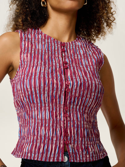 Alana Top in Stripe