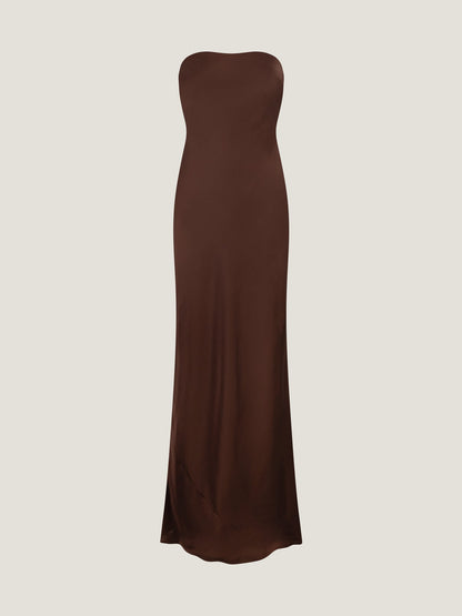 Amdra Dress in Chocolate