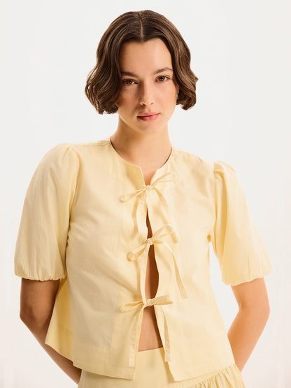 Apollo Blouse in Butter Yellow