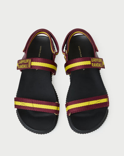 Arlo Maroon/Yellow Sport Sandal