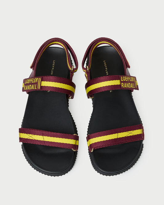 Arlo Maroon/Yellow Sport Sandal