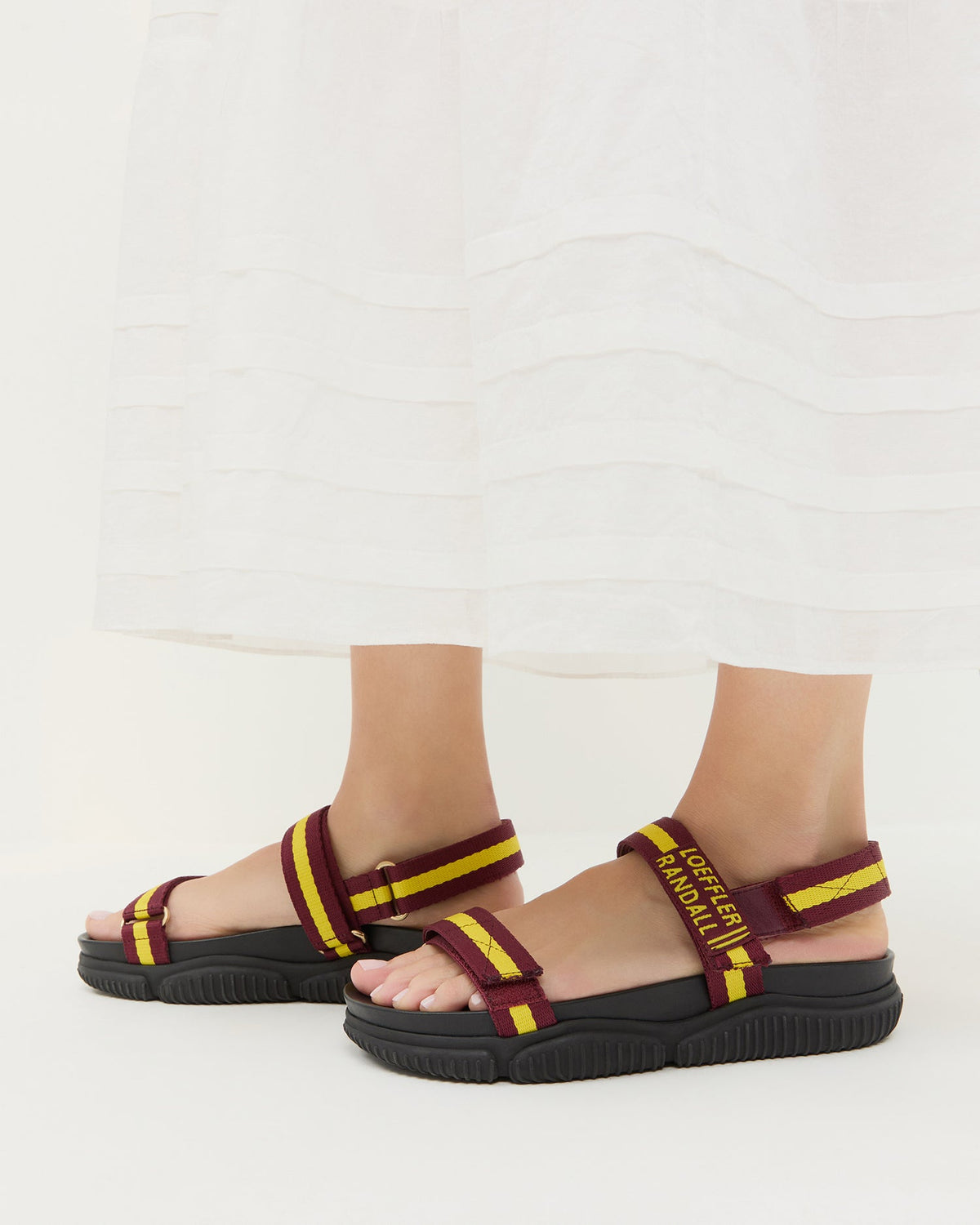 Arlo Maroon/Yellow Sport Sandal