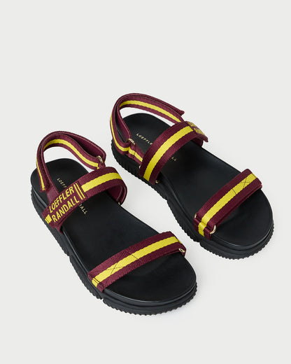 Arlo Maroon/Yellow Sport Sandal