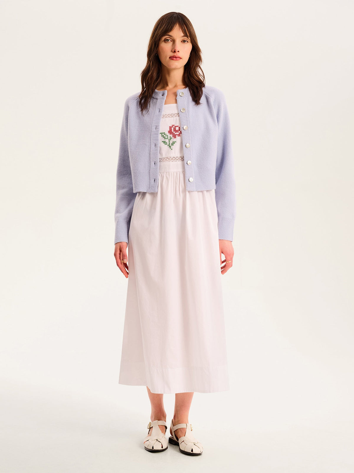 August Cardigan in Light Blue