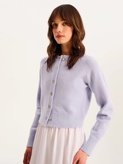 August Cardigan in Light Blue
