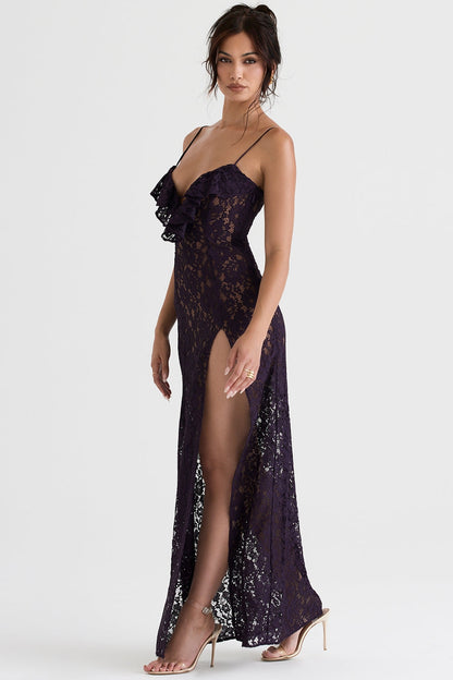night shade lace maxi dress