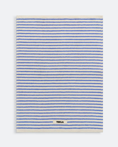 Bath Mat - Coastal Blue Stripes