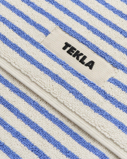 Bath Mat - Coastal Blue Stripes