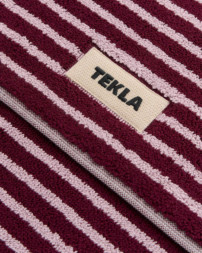 Bath Mat - Red & Rose