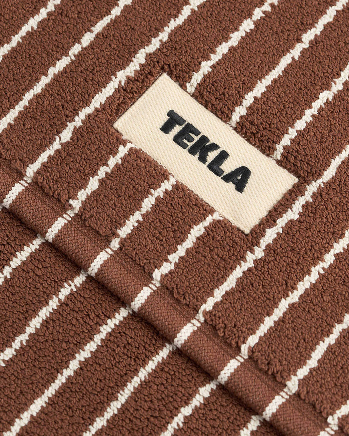 Bath Mat - Rust Stripes