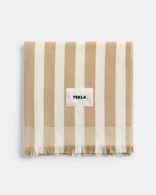 Beach Towel Stripes - Almond Stripes