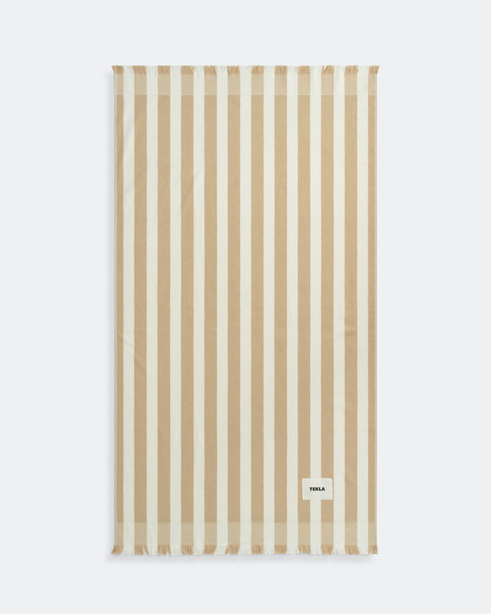 Beach Towel Stripes - Almond Stripes