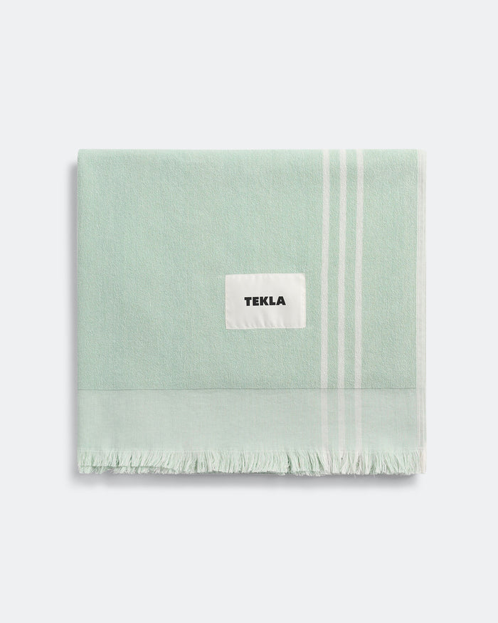Beach Towel Stripes - Pistachio