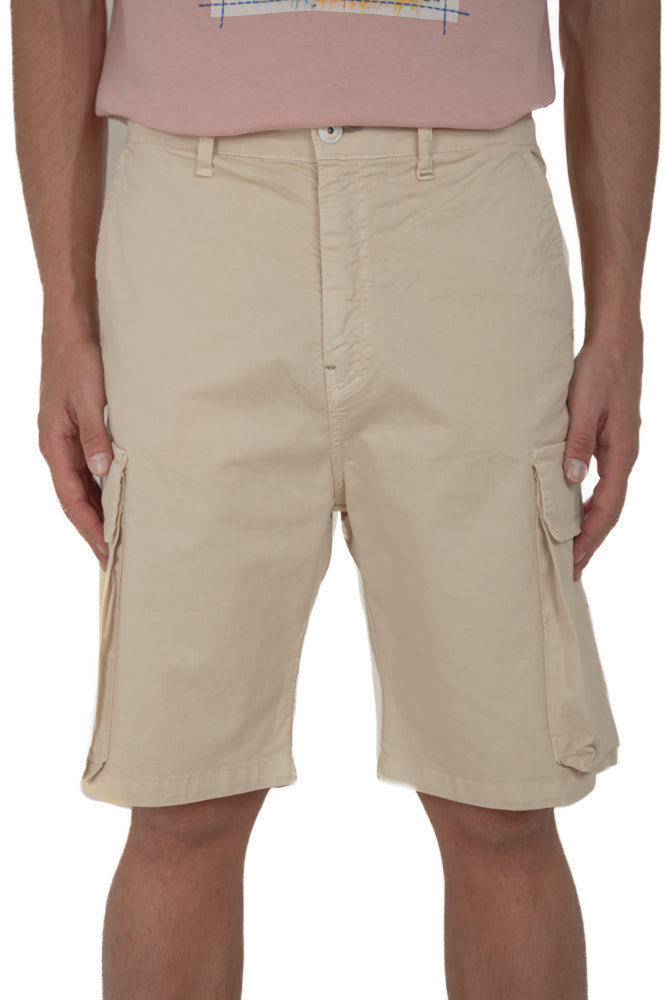 Bermuda in cotone Loose Morzilla panna SS26