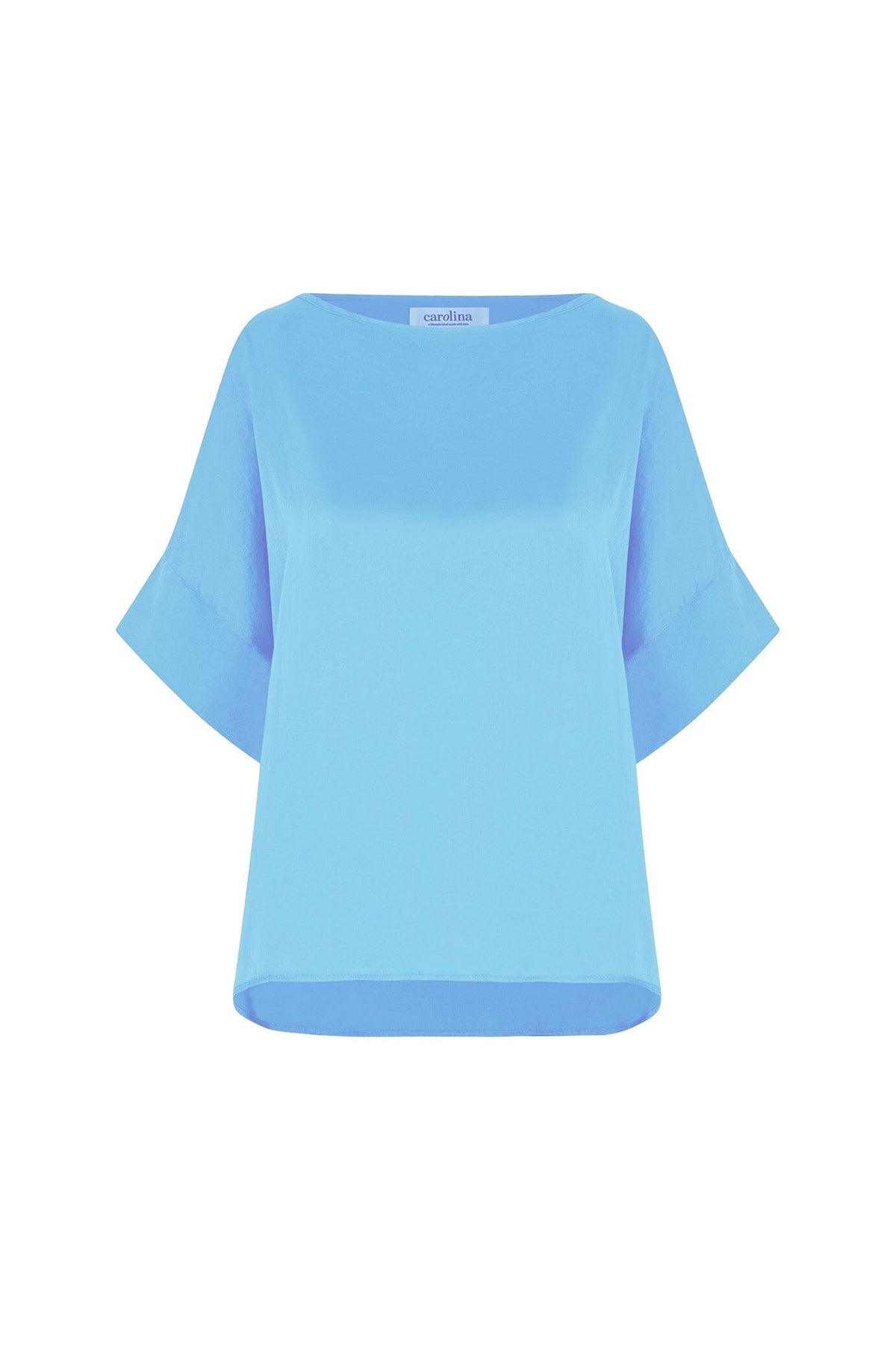 Bianca Short Sleeve Top Ocean Blue