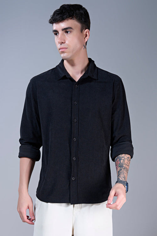 Black - Corduroy Shirt