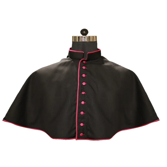 Black Mozzetta with Trims