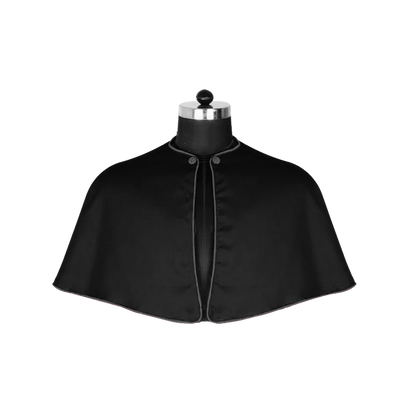 Black Shoulder Cape with Trims
