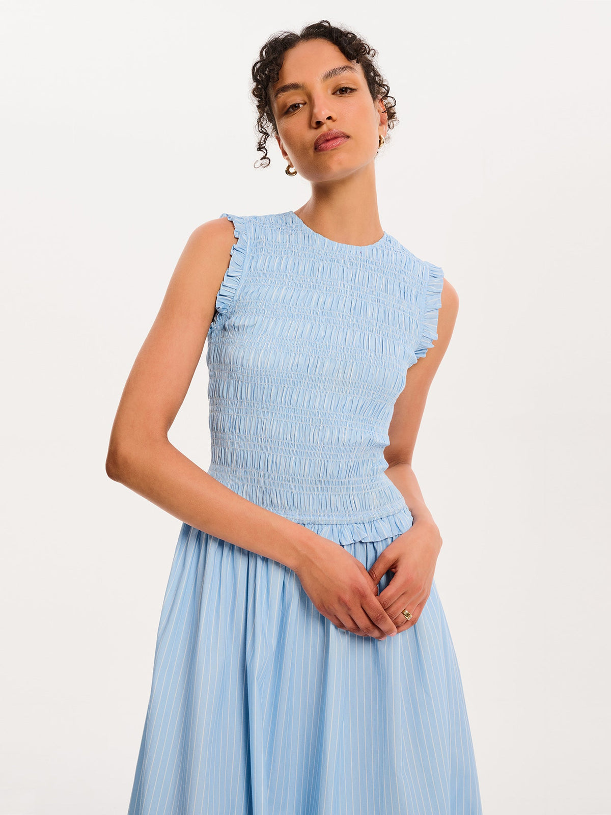 Blaire Dress in Light Blue